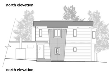 north elevation drawing